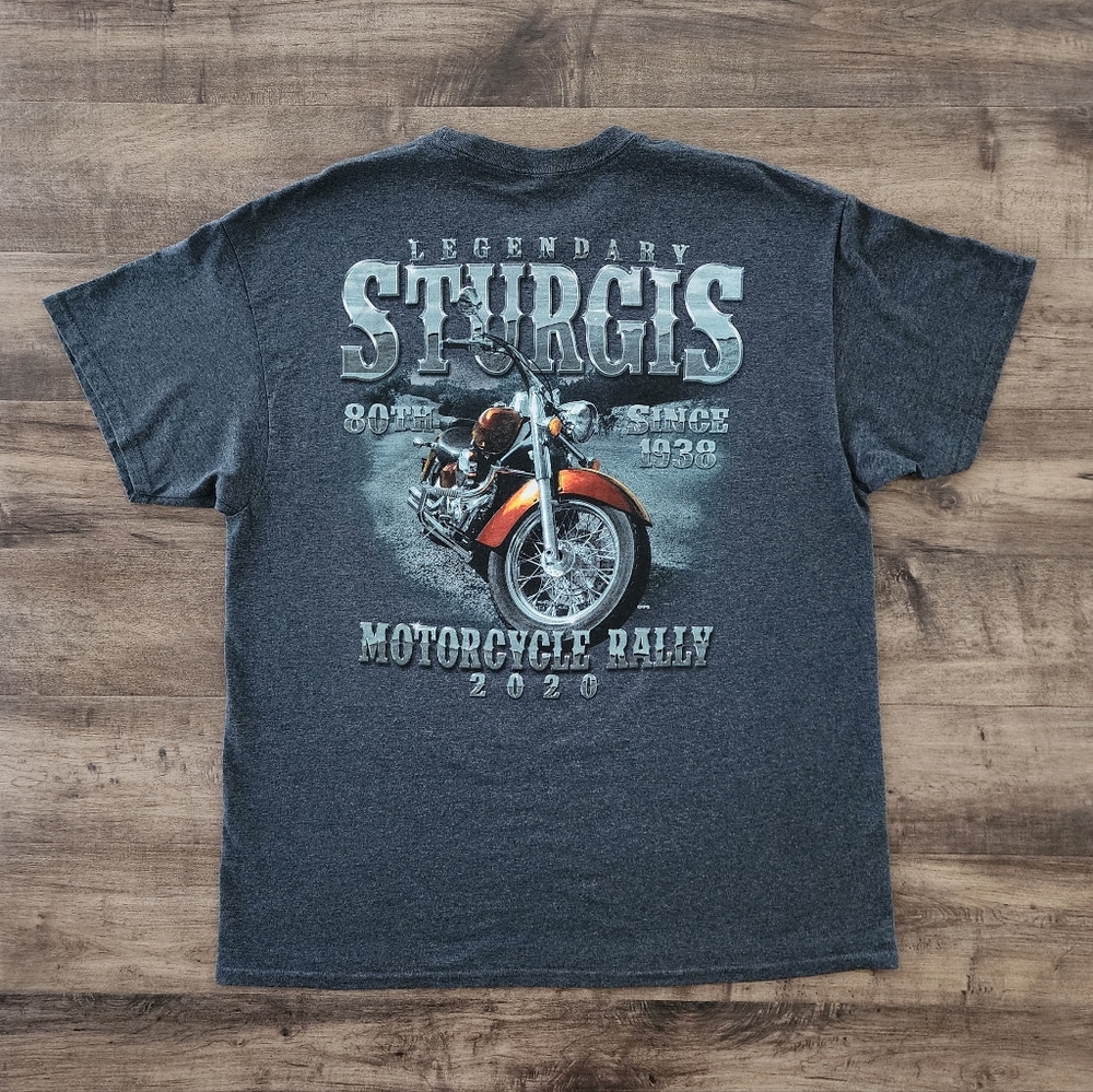 Sturgis 2020 80th Motorcycle Rally Short Sleeve Crewneck Graphic Tee
